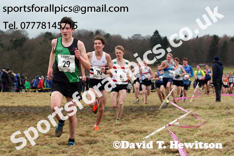 Mens under-17s, 2018 Northern Cross Country Champs., Harewood House, Leeds. Photo: David T. Hewitson/Sports for All Pics